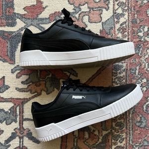 Puma Black and White Platform Sneaker